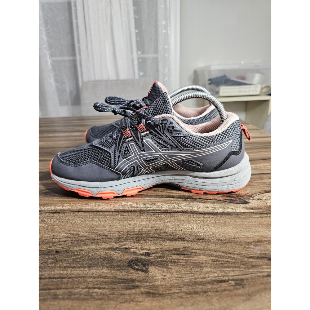 ASICS Women's Gel-Venture 8 Running Shoes Grey/Orange | Women's Size 8.5 Wide - Picture 10 of 16